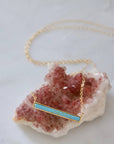 Turquoise Bar Necklace
