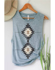 Aztec Graphic Tank Top