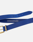 MADE TO ORDER Andrea | Gold Buckle Leather Belt Women: Wine