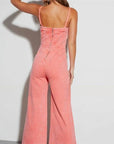 Denim Flared Jumpsuit