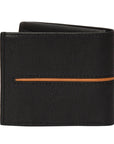 Mens Cow Leather Wallet: Black