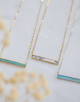 Turquoise Bar Necklace