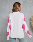 HEART KNITTED SWEATER