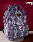 Wrangler Aztec Multi Function Backpack: Red