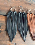 Bozeman Fringe Earrings: Brown