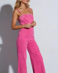 Denim Flared Jumpsuit