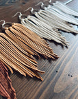 Bozeman Fringe Earrings: Brown