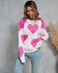 HEART KNITTED SWEATER