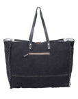 Cowhide Tooled Leather Travel Overnight Weekender Myra Bag