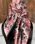 Pink & Black Paisley Wild Rag