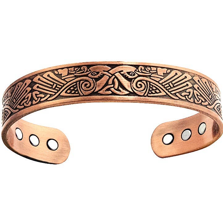 Copper flexible Northwest design men Bracelet arthritis