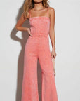 Denim Flared Jumpsuit
