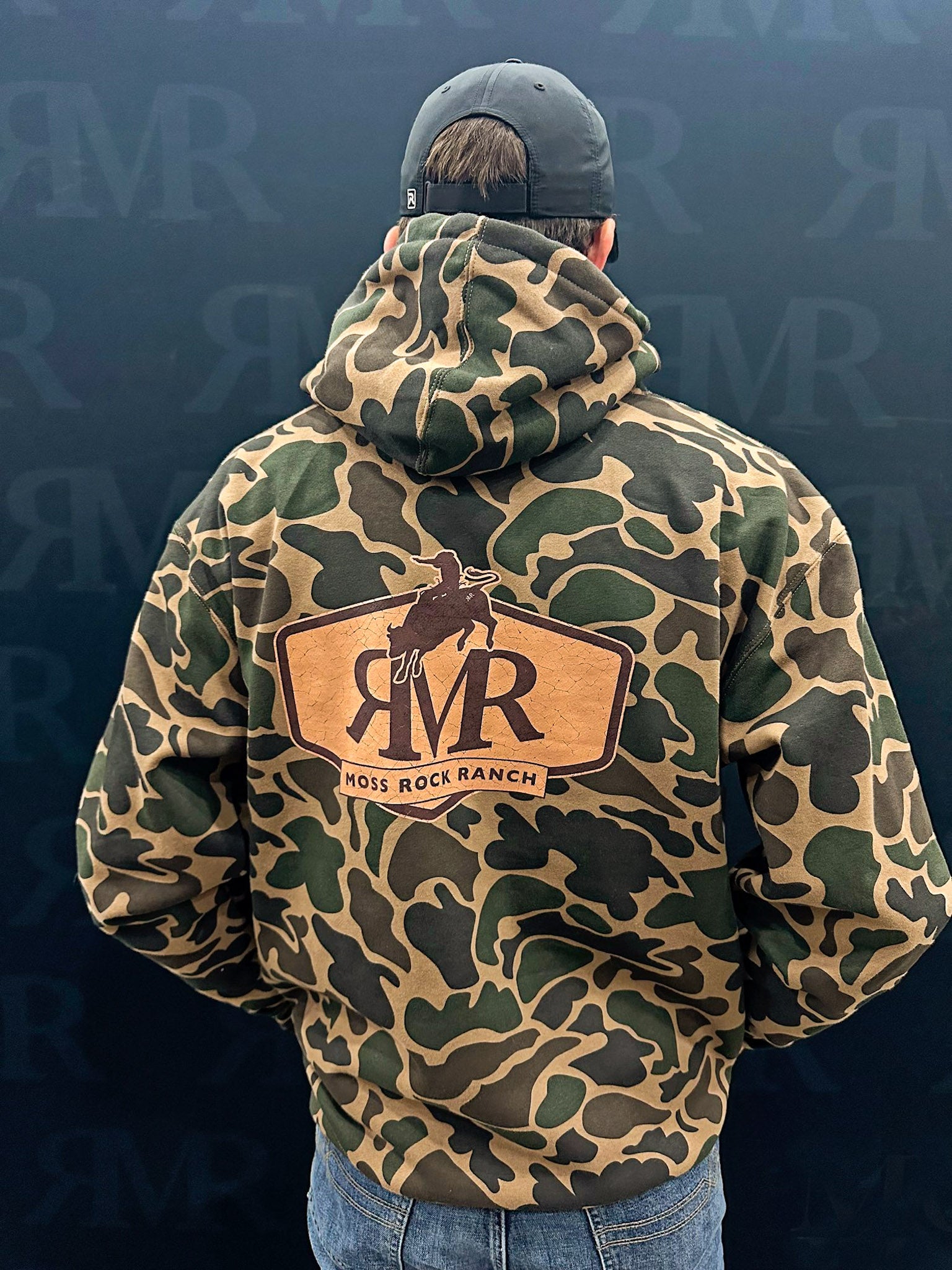 Bucking Bull Hoodie: Duck Camo – Moss Rock Ranch