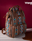Wrangler Aztec Multi Function Backpack: Red