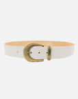 MADE TO ORDER Andrea | Gold Buckle Leather Belt Women: Wine