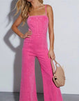 Denim Flared Jumpsuit