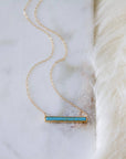 Turquoise Bar Necklace