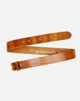 Caro | Classic Interchangeable Leather Belt: Camel