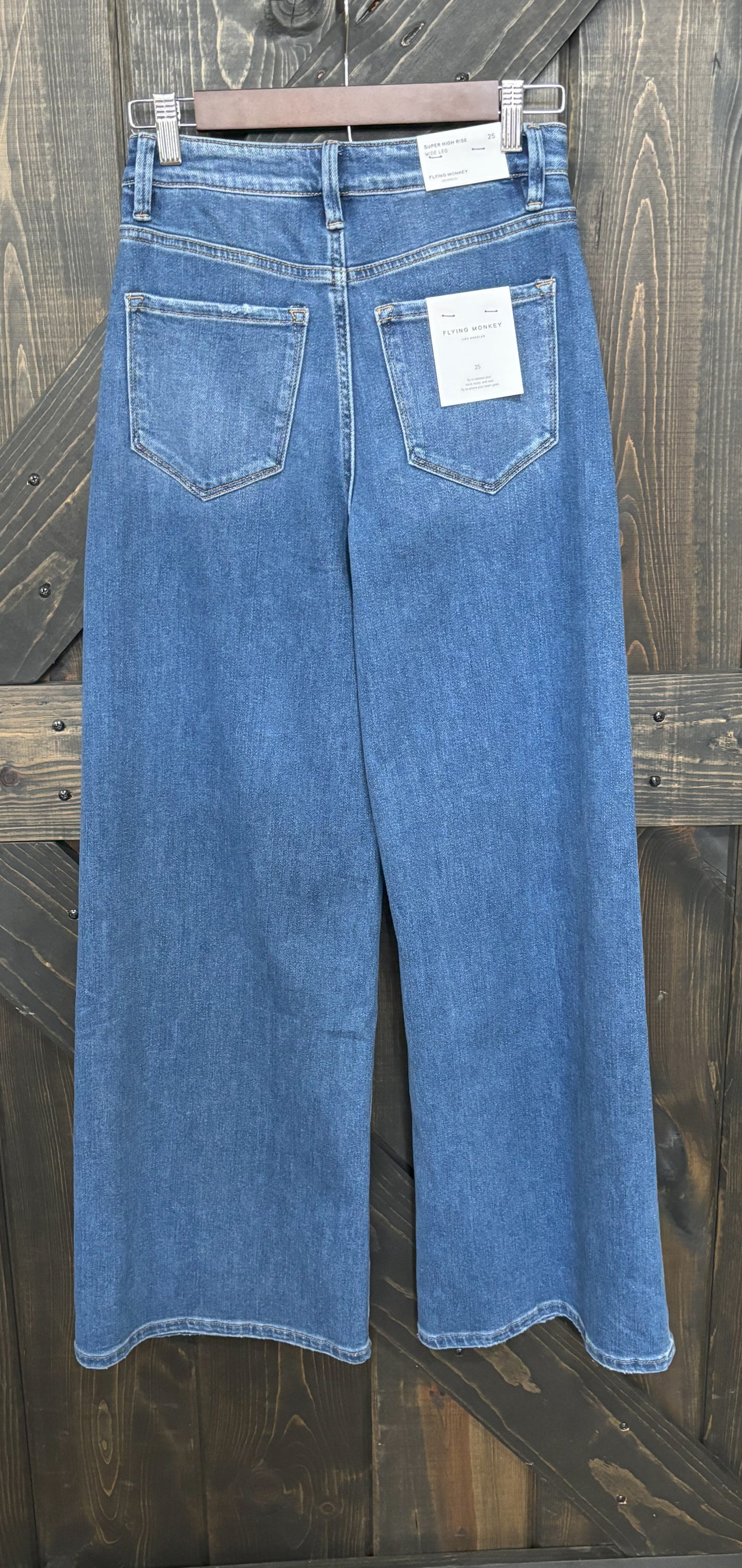 Flying Monkey High Rise Wide Leg Jeans
