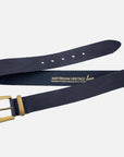 MADE TO ORDER Andrea | Gold Buckle Leather Belt Women: Wine