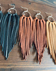 Bozeman Fringe Earrings: Brown