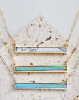 Turquoise Bar Necklace