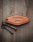 Cowboy Shit Leather Keychain