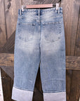 High Rise Cuffed Cropped Jean