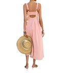 High-Waisted Cami Dress: Pink