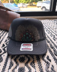Feather Trucker Hat