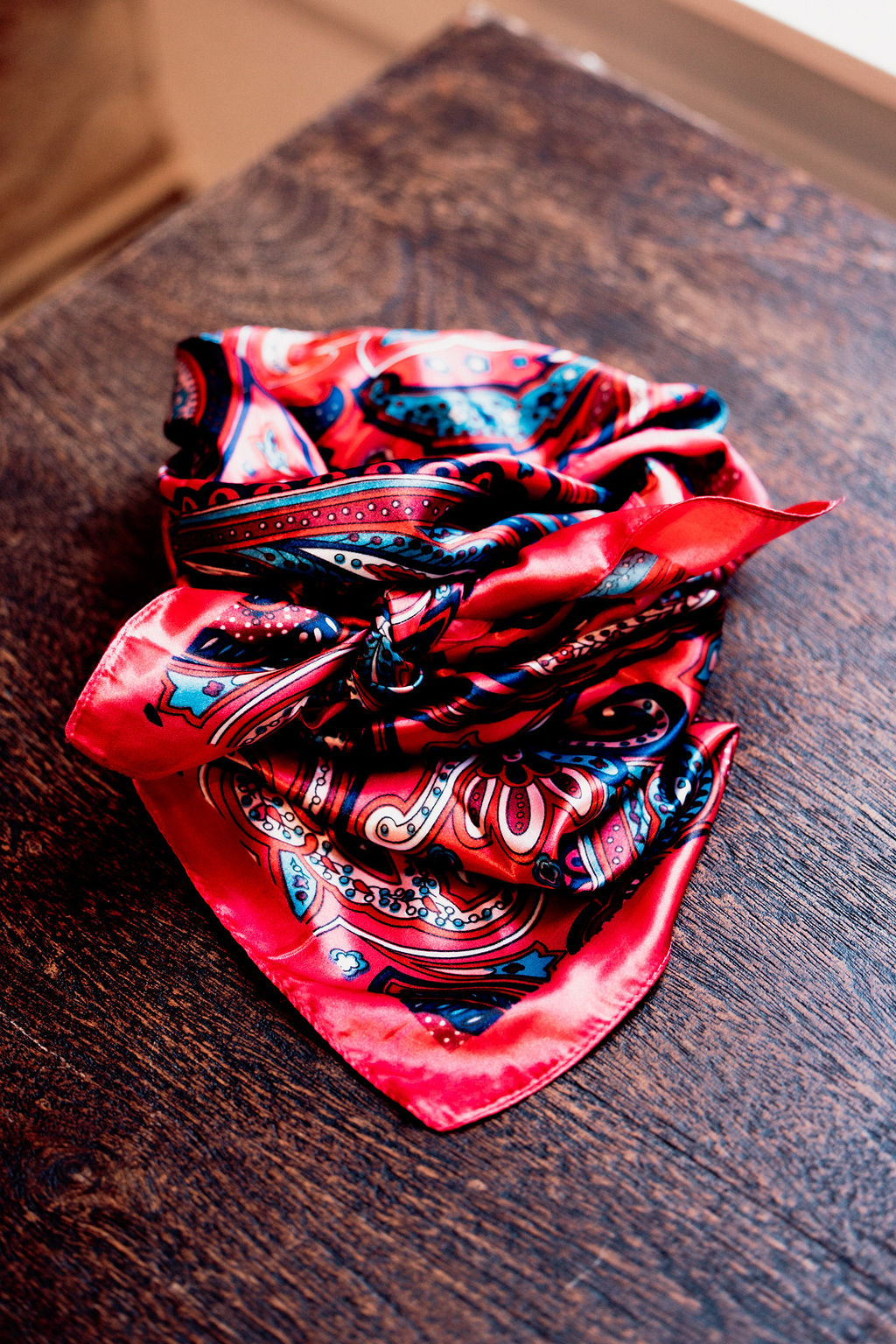 35X35" Pink Hippie Paisley Wild Rag