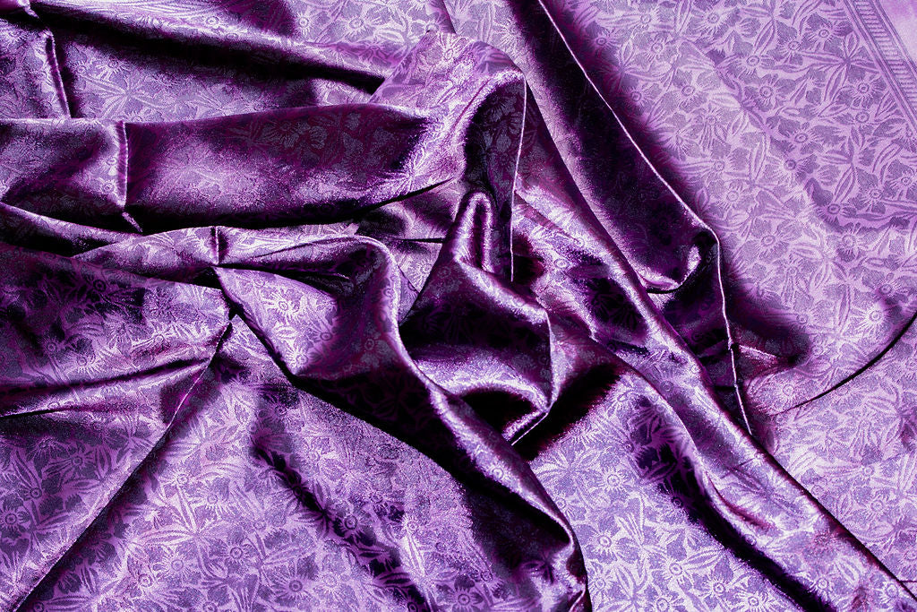 35X35" Purple Jacquard Wild Rag