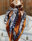Rust & Navy Paisley Wild Rag