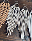Bozeman Fringe Earrings: Brown