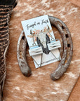 Yellowstone Weaved Arrowhead Hoop | White