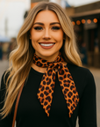 Brown and Black Western Skinny Mini Wild Rag Scarf / Cowgirl Necktie