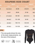SHAPERX Long Sleeve Bodysuit Crew Neck