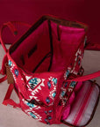 Wrangler Aztec Multi Function Backpack: Red