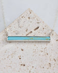 Turquoise Bar Necklace