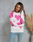 HEART KNITTED SWEATER