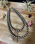 18-20 inch 10 mm Sterling Silver Pearls Necklace : 18 inch