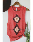 Aztec Graphic Tank Top