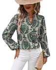 Stylish Long Sleeve Printed Shirt For Casual Wear: BLACK
