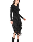 Black Ruffle Dress