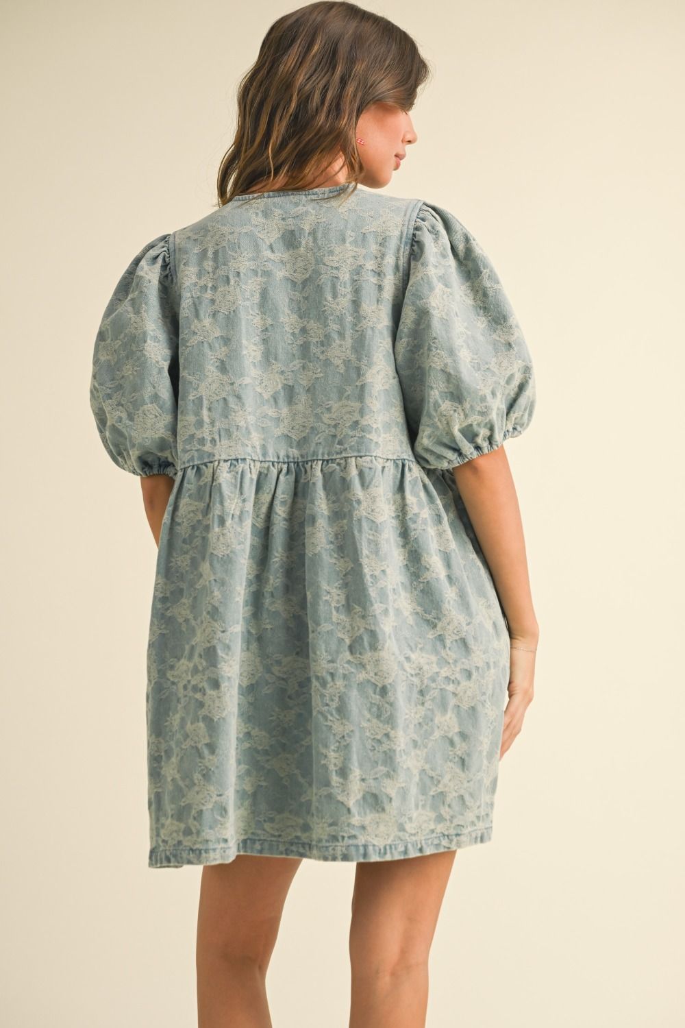 Miou Muse Denim Bow Dress