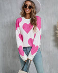 HEART KNITTED SWEATER