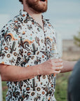 Cosmic Rodeo: Bucking Space Bronco Button-Up
