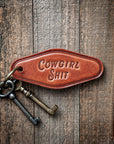 Cowgirl Shit Leather Keychain