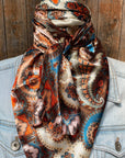 Tan & Cream Paisley Wild Rag