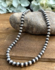 Navajo Pearl Necklace - 6 mm